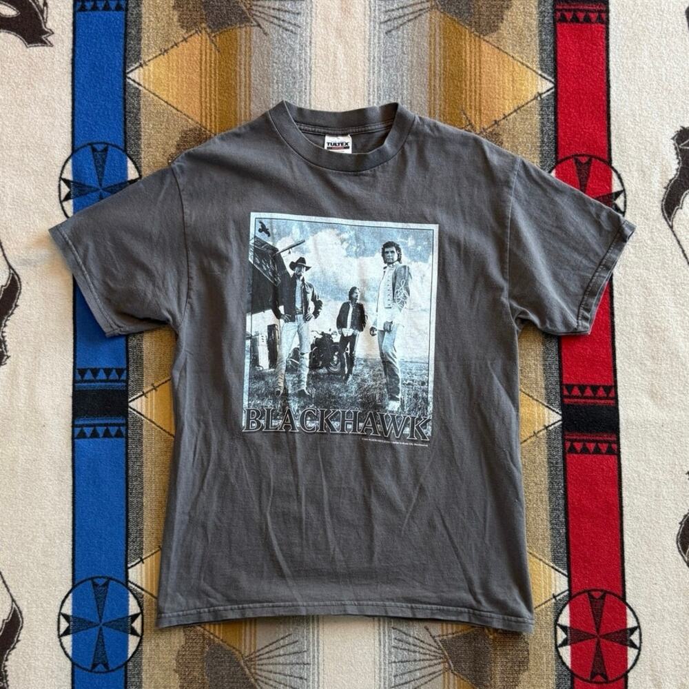 Vintage 90s Blackhawk Country Music Band Tour T-Shirt Size Large Double Sided